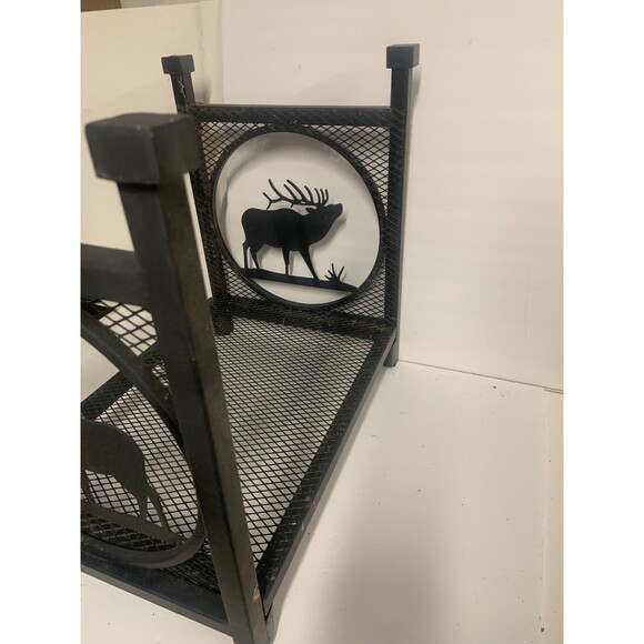 ELK Firewood Log Rack, Iron Wood Lumber Storage Holder Fireplace, Heavy Duty ... - Picture 11 of 16